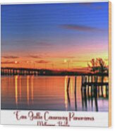 Eau Gallie Panorama Wood Print