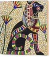 Egyptian Decorative Cat Wood Print