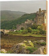 Eilean Donan Castle In The Loch Alsh At The Highlands Of Scotlan Wood Print