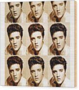 Elvis Presley - Music Heroes Series Wood Print