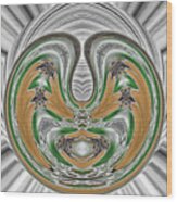 Emerald Vibration Wood Print