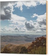 Fall Mountain Layers On The Blue Ridge Parkway Wood Print