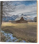 Fall On Mormon Row - Grand Teton National Park Wood Print