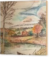Fall Time At The Countryside Painting Boat Claudy Sky Fall Time Fall Colors Lake Art Autumn Background Beauty Brook Bush Calmness Cloud Coast Creek Day Drawing Foliage Forest Freshness Grass Green Wood Print