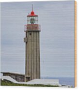 Farol Da Ponta Do Cintrao Lighthouse Wood Print