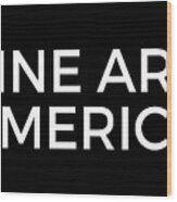 Fine Art America Logo White Wood Print