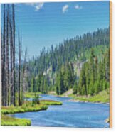 Firehole River - Yellowstone Wood Print