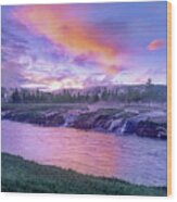 Firehole River, Yellowstone National Park, Wyoming Wood Print