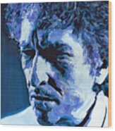 First Among Equals Second To None -portrait Of The Legend Bob Dylan Wood Print