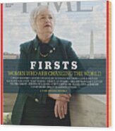 Firsts - Women Who Are Changing The World, Janet Yellen Wood Print