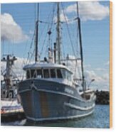 Fishing Vessel Endeavour 2 Wood Print