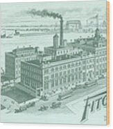 Fitger Brewing Co Lithograph Wood Print