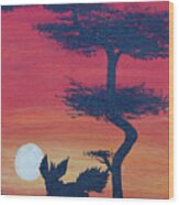 Flareon's Sunset Dance Wood Print