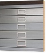 Flat File Document Storage Cabinet Wood Print