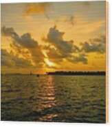 Key West Florida's Southernmost Sunset Wood Print