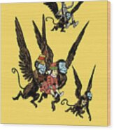 Flying Monkeys Of Oz Wood Print