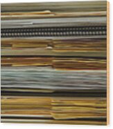 Folders In A Filing Cabinet Wood Print