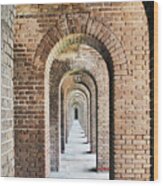 Fort Jefferson Arches Wood Print