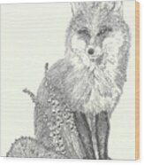 Foxgloves Wood Print