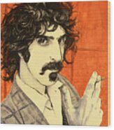 Frank Zappa Wood Print