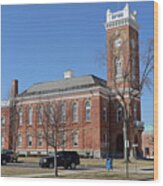 Fulton County Courthouse Wauseon Ohio  4843 Wood Print