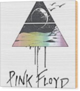 Funny Music Lover Gift Band Pink Floyd Boho For Fans Wood Print