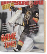 Game Time - Vegas Knights Mark Stone Issue Cover Wood Print