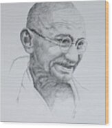 Gandhi Wood Print