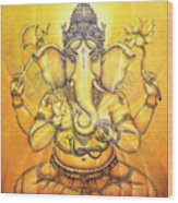 Ganesha Darshan Wood Print