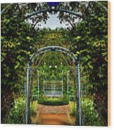 Garden Archway Wood Print