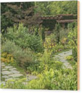 Garden Paths At Chanticleer Wood Print