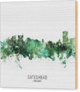 Gateshead England Skyline #18 Wood Print