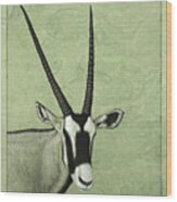 Gemsbok Wood Print