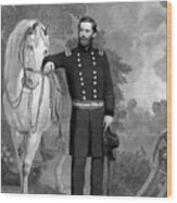 General Ulysses S. Grant And His Horse Wood Print
