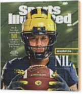 Generation Nil - Michigan Running Back Blake Corum, October 2023 Sports Illustrated Cover Wood Print