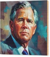 Georg W. Bush No.2 Wood Print