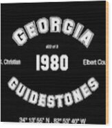 Georgia Guidestones Historiconal Record Wood Print