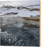 Lake Myvatn Geothermal Area, Northern Iceland Wood Print