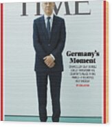 Germany's Moment - Olaf Scholz Wood Print