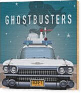 Ghostbusters - Alternative Movie Poster Wood Print