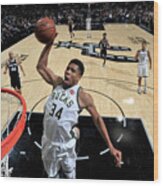 Giannis Antetokounmpo Wood Print