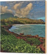 Gillans Beach, Kauai Wood Print