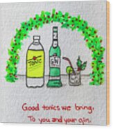 Gin And Tonic Wood Print