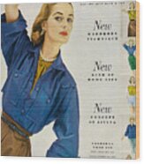 Glamour, April 1953 Wood Print