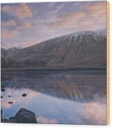 Glen Etive Landscape, Rannoch Moor, Scotland Uk Wood Print