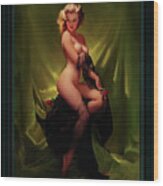 Golden Beauty By Gil Elvgren Vintage Art Pinup Xzendor7 Old Masters Reproductions Wood Print