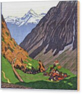 Gotthard, Mountains, Switzerland Wood Print