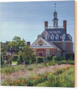 Governor's Palace Gardens - Colonial Williamsburg Wood Print