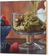 Grain Free Oat Free Paleo Diet Granola Breakfast. Wood Print