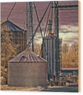 Grain Storage Wood Print